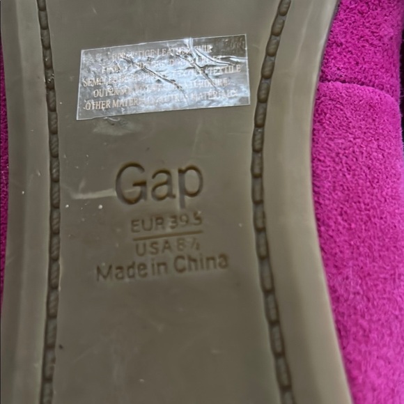 GAP Pink Flats Suede Loafers - Picture 7 of 8